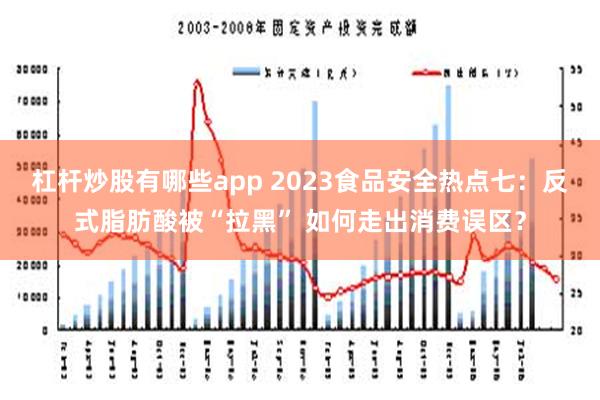 杠杆炒股有哪些app 2023食品安全热点七：反式脂肪酸被“拉黑” 如何走出消费误区？