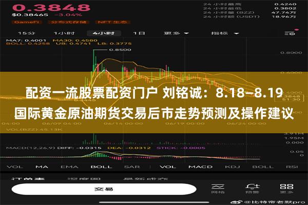 配资一流股票配资门户 刘铭诚：8.18—8.19国际黄金原油期货交易后市走势预测及操作建议